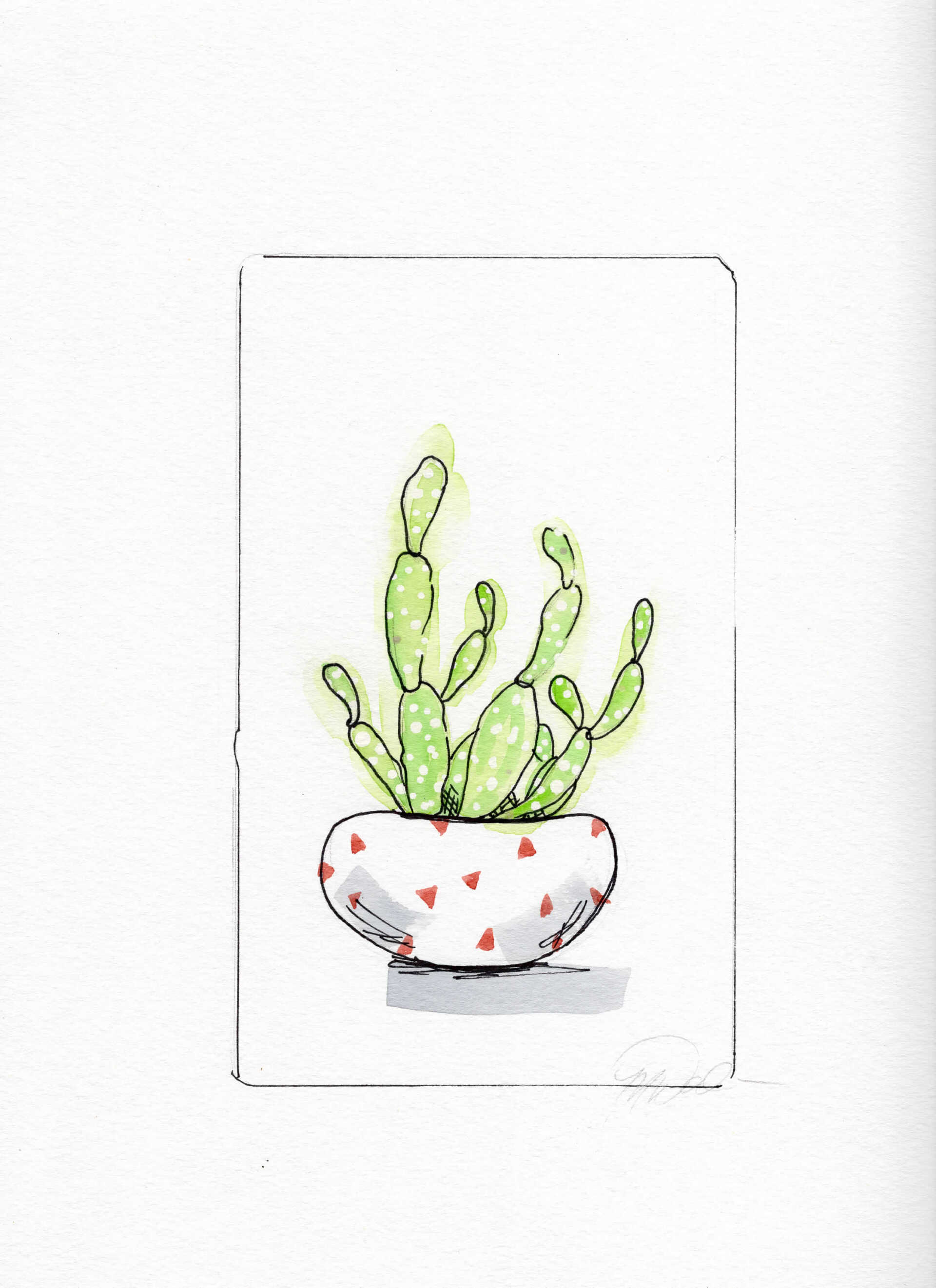 cactus custom illustrations commissions lease art home decor hotels