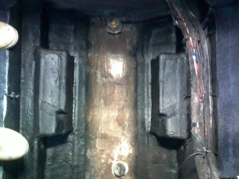 Boat with rebuilt stringer engine mount