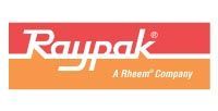 Raypak logo: White text