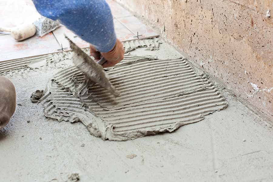 Posa dei pavimenti civili