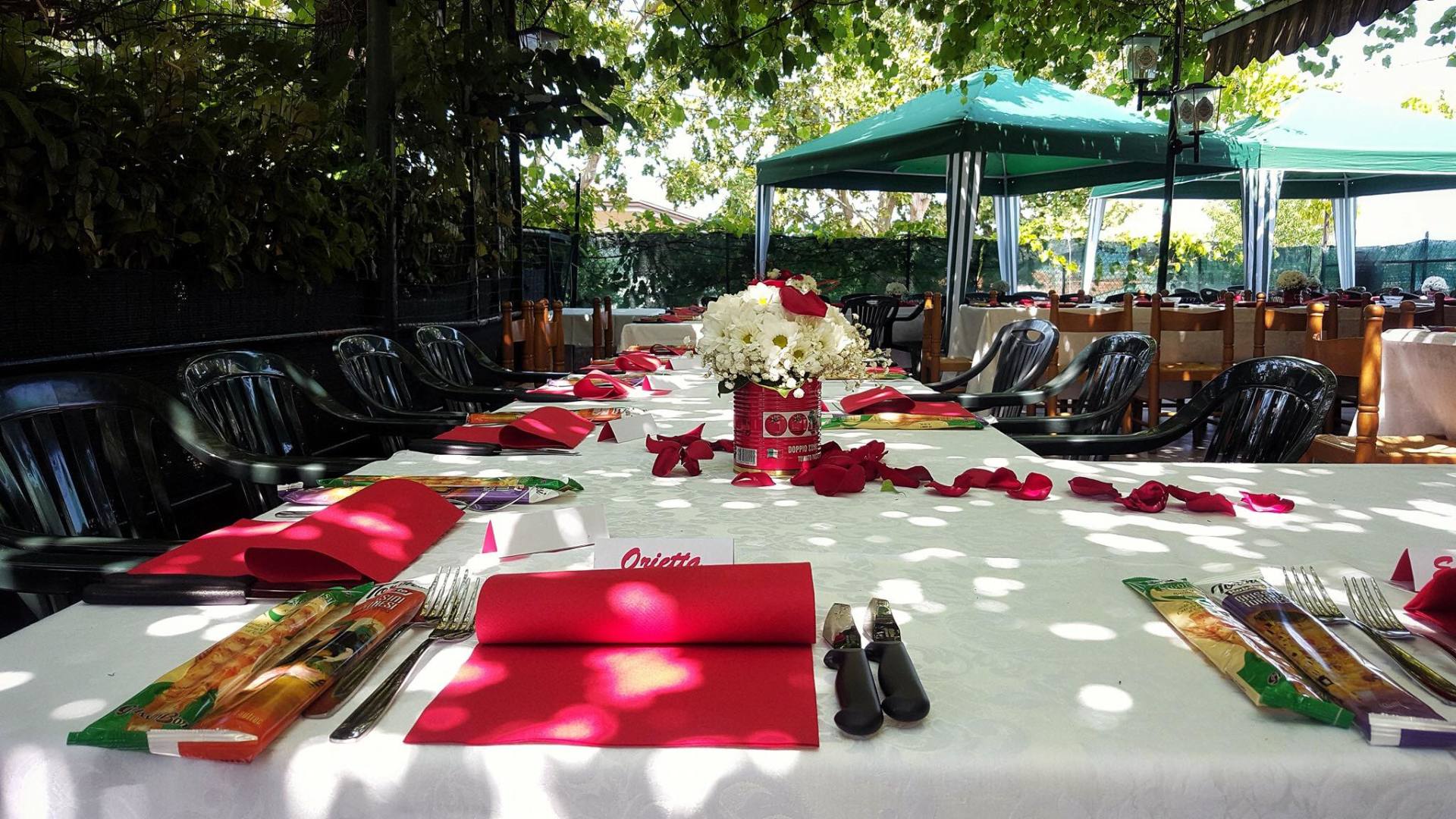 tavoli in giardino