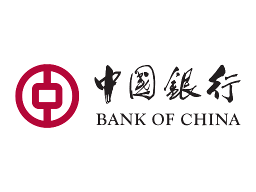 Bank of China logo with a red circular emblem and Chinese characters and English text.