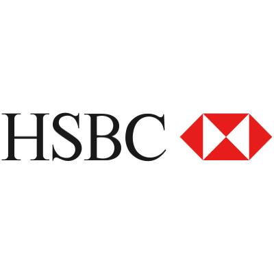 HSBC bank logo: black text 