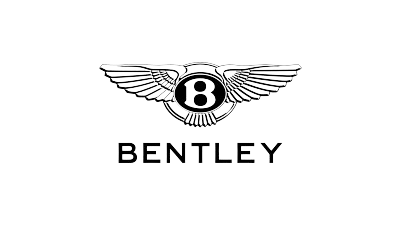Bentley logo: a winged emblem with the letter 