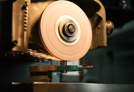 roue d'établi en fonctionnement