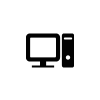 monitor and CPU icon