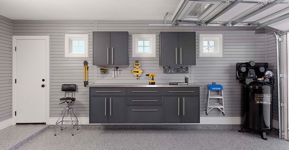 Slatwall Garage Shelving