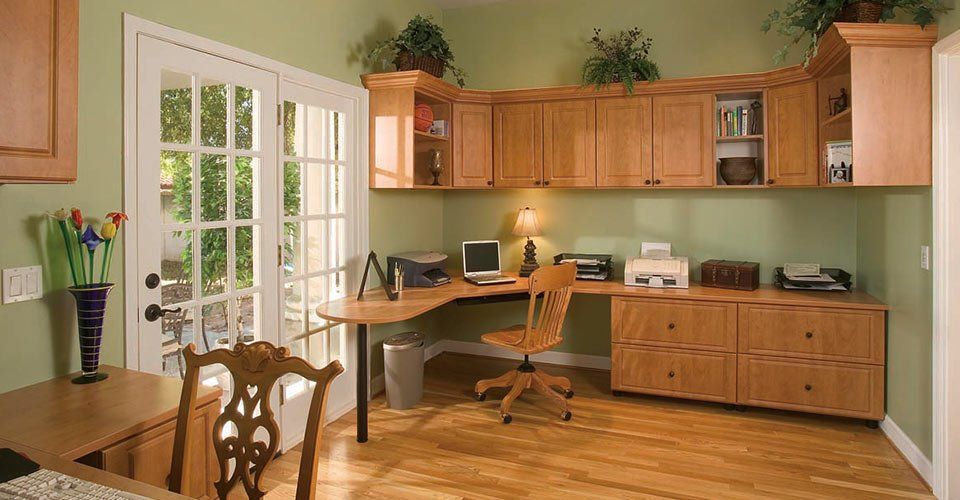 Home Office with Secret Finish