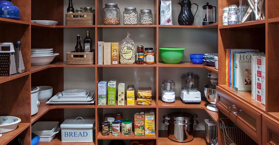 Custom Kitchen Pantry with a Warm Cognac Finish
