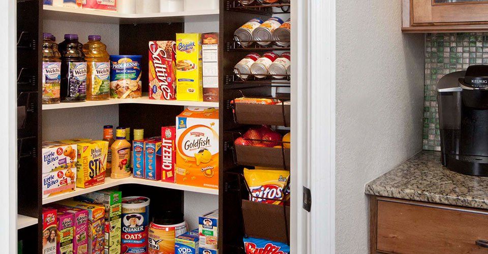 Custom Corner Kitchen Pantry