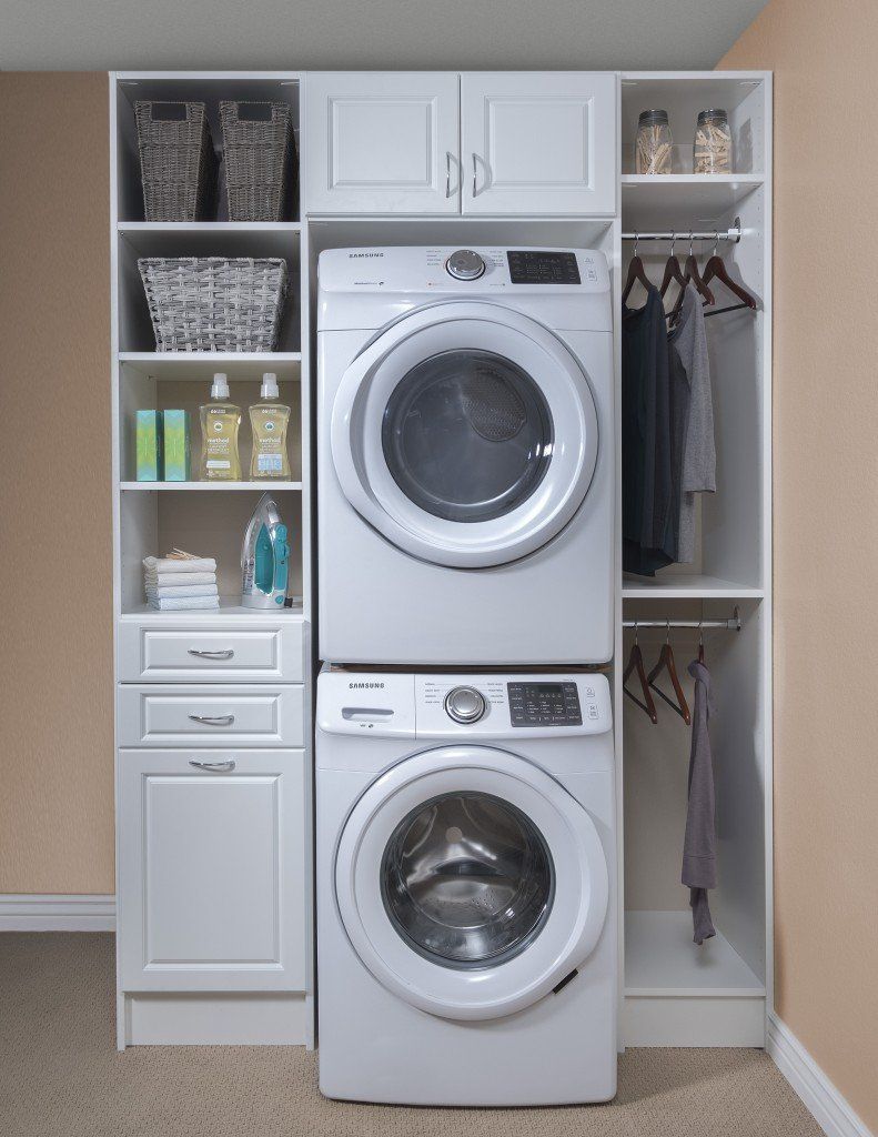 Custom Laundry with a White Finish