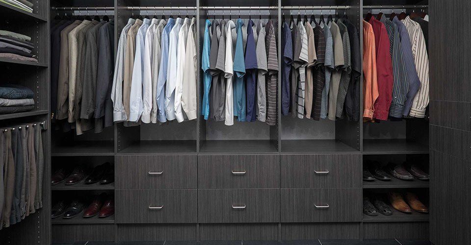 Walk-In Closet with Licorice Finish