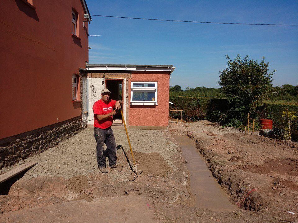 Building work being carried out