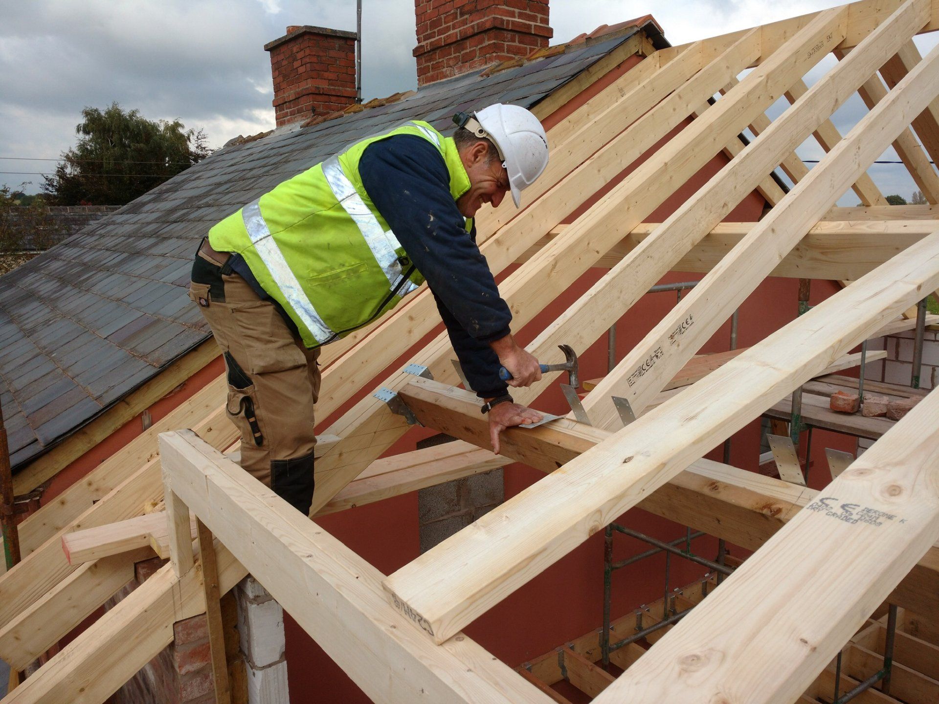 Building work being carried out