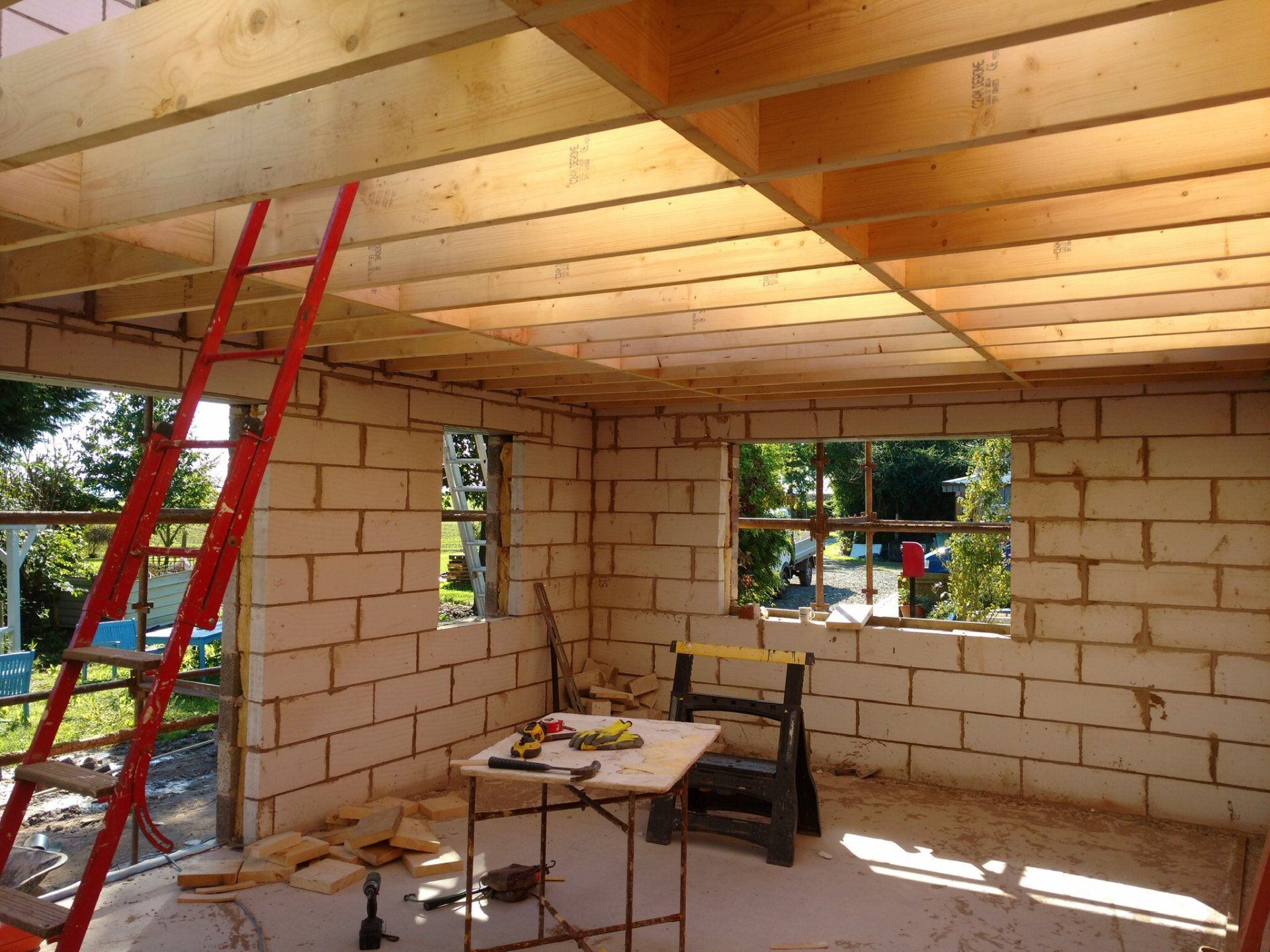 Building work being carried out