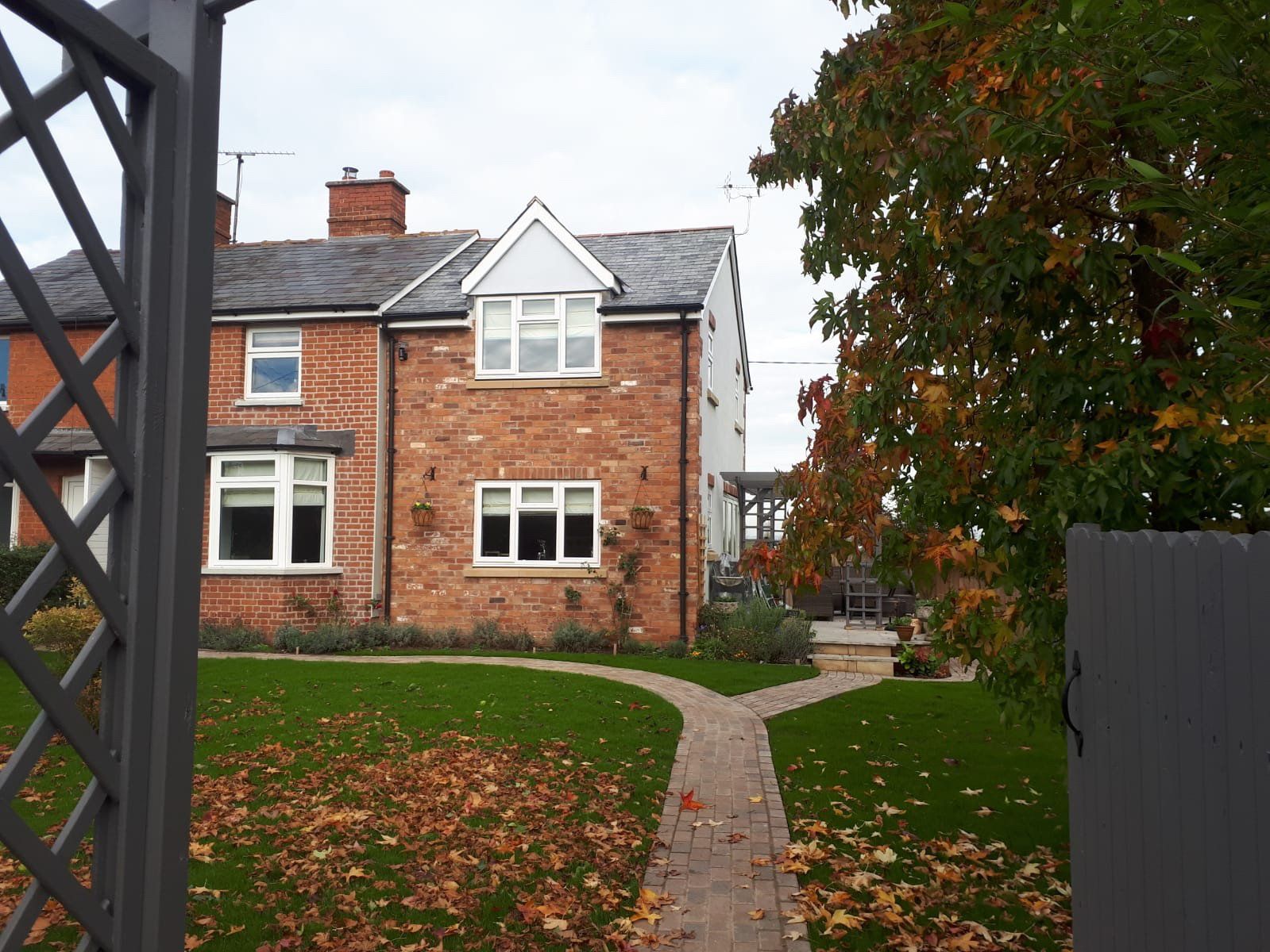 View of house where extension and renovation work carried out