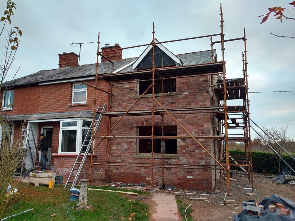 Building work being carried out