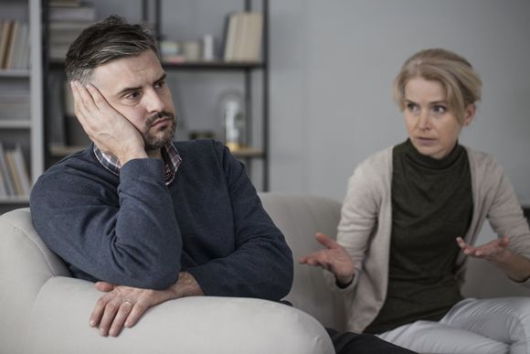 Divorced Couple - Upset Man and Complaining Wife in Belvidere, NJ Divorced Couple - Upset Man and Complaining Wife in Belvidere, NJ