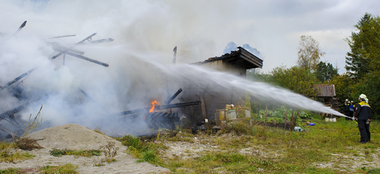 fire at a farm