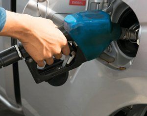fueling up vehicle