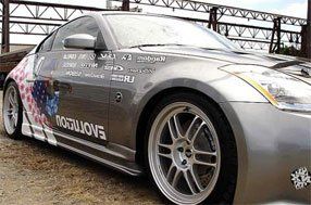 sign manufactureres - Newcastle Upon Tyne, Tyne and Wear - Nissan 350Z graphics design - Alidrew Engineering Ltd