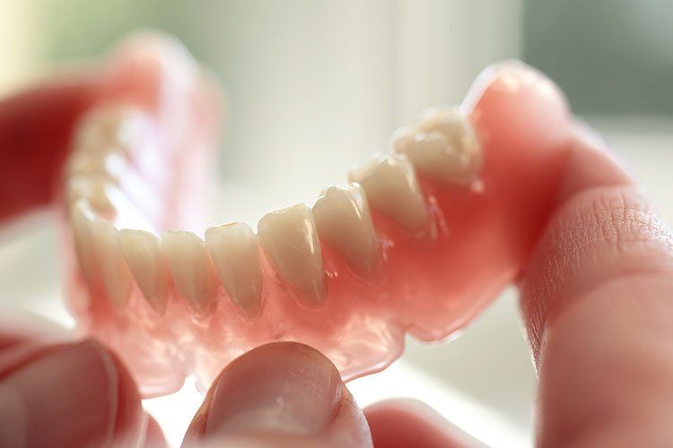 dentures up close