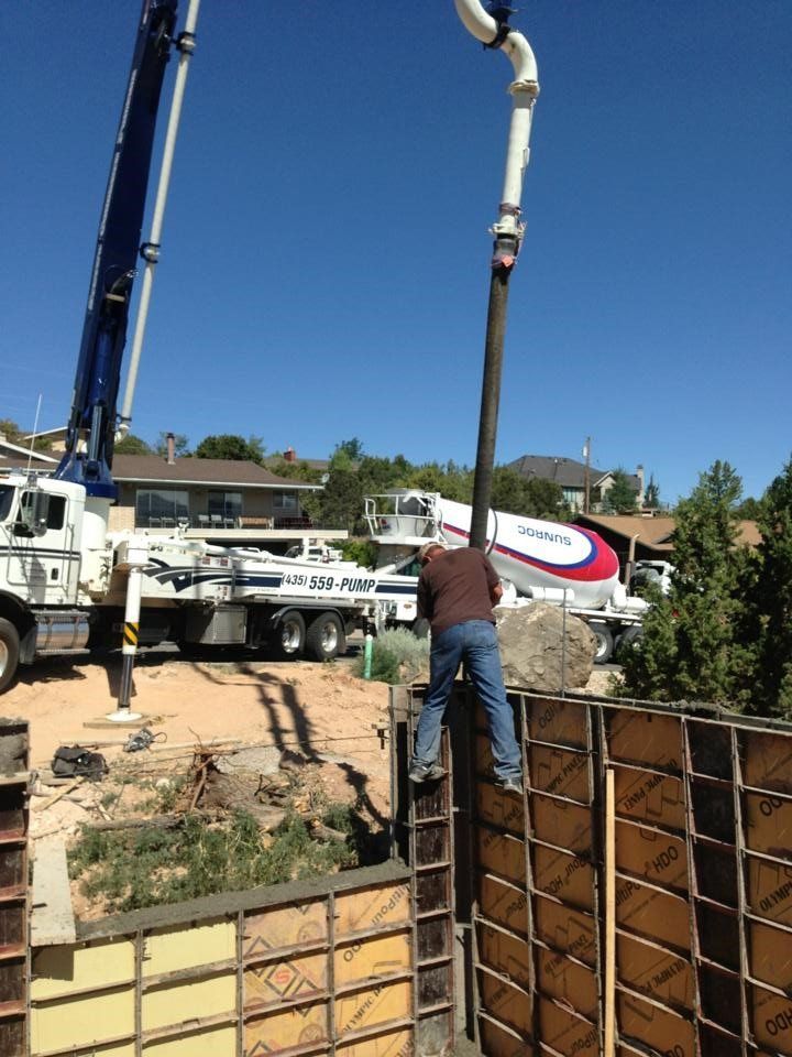 Foundation — Construction in Kanarraville, Utah