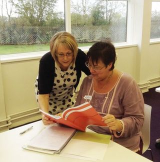 Sylvia Cowleard and trainee