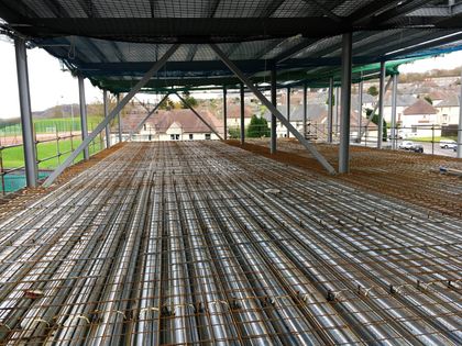 concrete installation