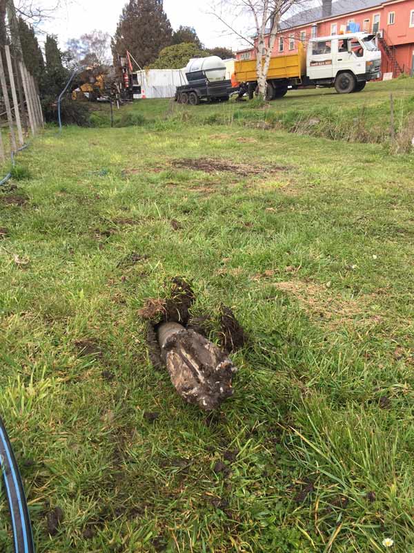 pipe in the ground