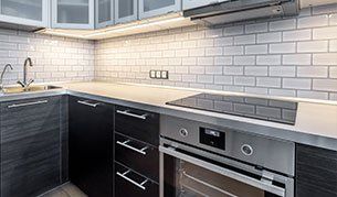 Interior of kitchen with lighting — Mt. Holly, NJ Interior of kitchen with lighting — Mt. Holly, NJ