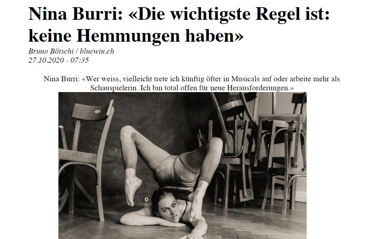 Nina Burri Presse