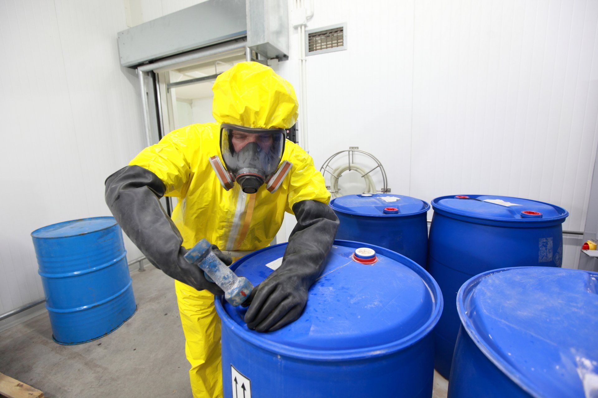 Waste Management Picture of Waste in Barrels