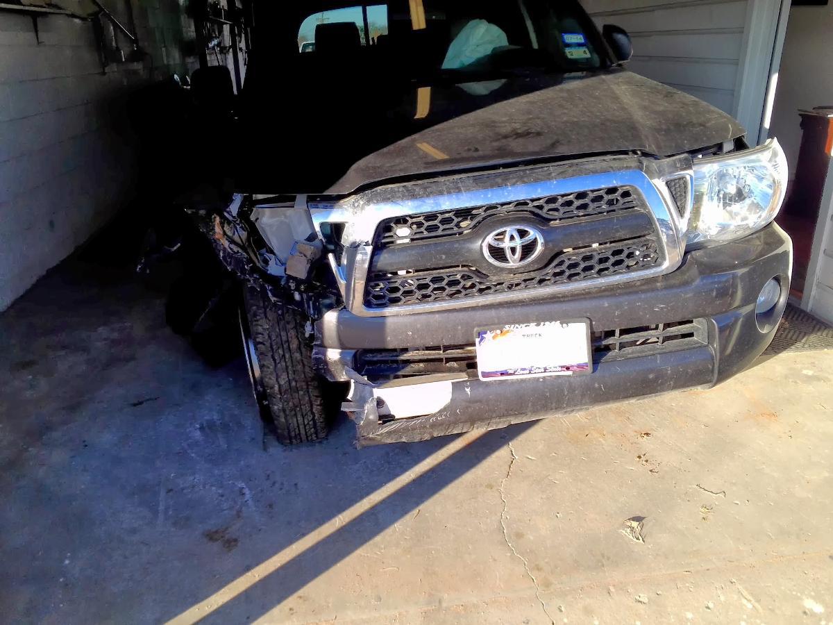 Toyota with front end repair