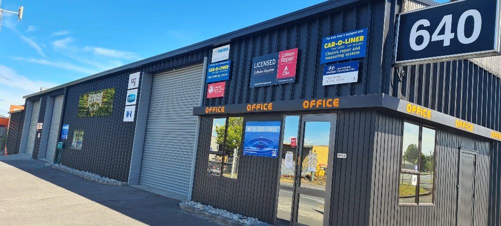 A panel beaters shop in Auckland