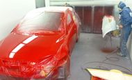 One of our panel beaters at work in Auckland
