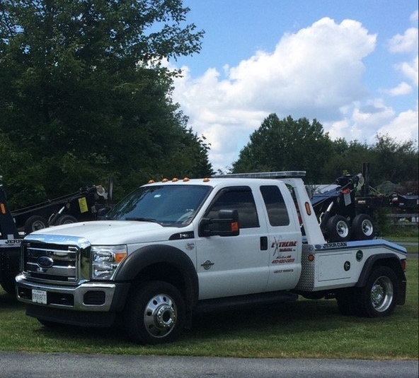 Car in Towing Truck | Elkton, MD | Extreme Towing LLC