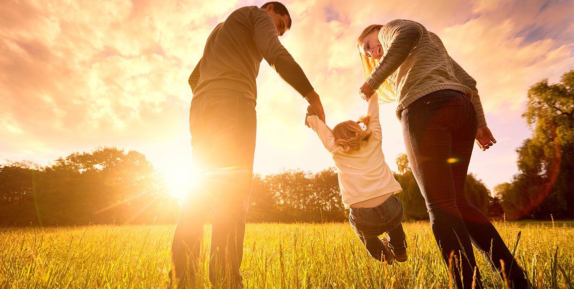 family holding hands