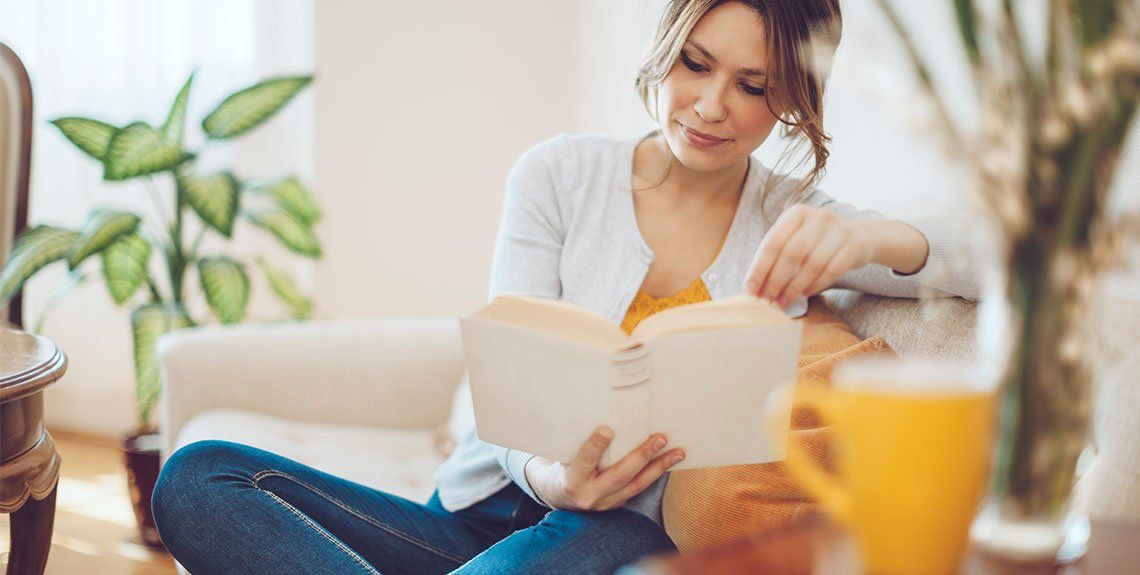 woman reading