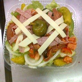 Salad at Papa Gambino's