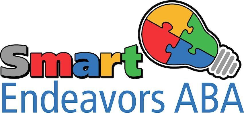 Logo of Smart Endeavors ABA featuring a lightbulb made of puzzle pieces.