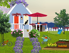 cartoon house exterior