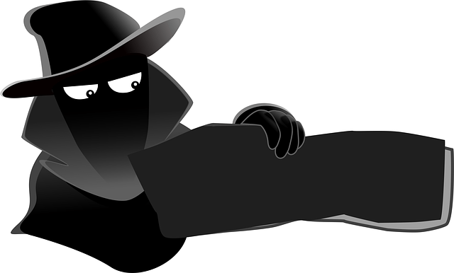 Mysterious figure in hat and trench coat holds blank document, evoking noir detective.