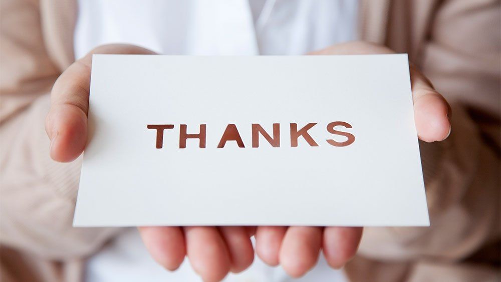 thank you card