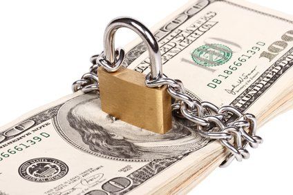 money with lock