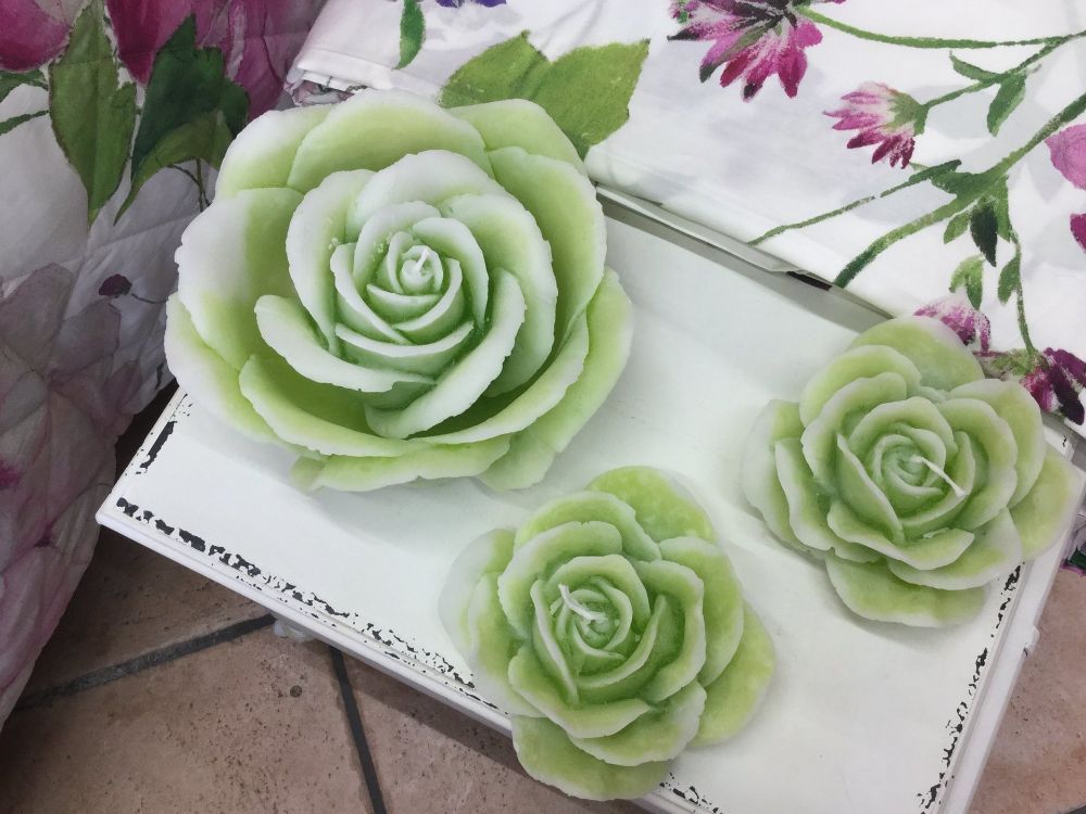 Fiori verdi decorativi