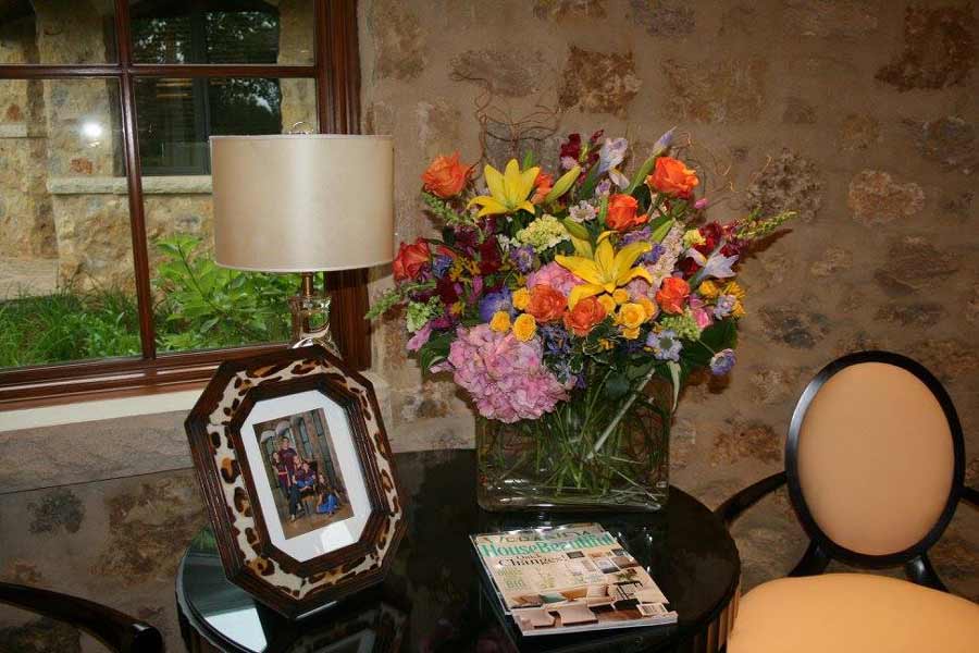 flowers and frame — Parties in Snowmass Village, CO