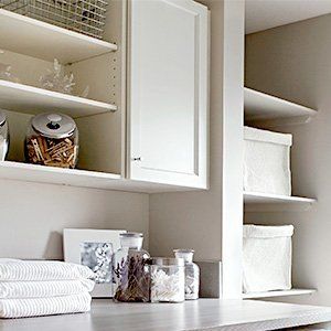 White Cabinets And Shelves — Wilmington, NC — The Cabinet Gallery White Cabinets And Shelves — Wilmington, NC — The Cabinet Gallery