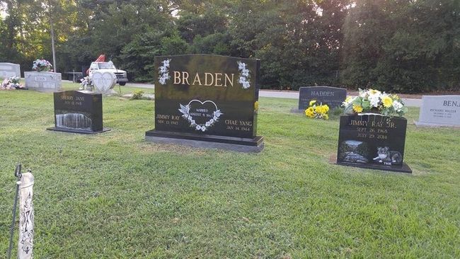 Big Black Headstone — Augusta, GA — Everlasting Granite and Marble