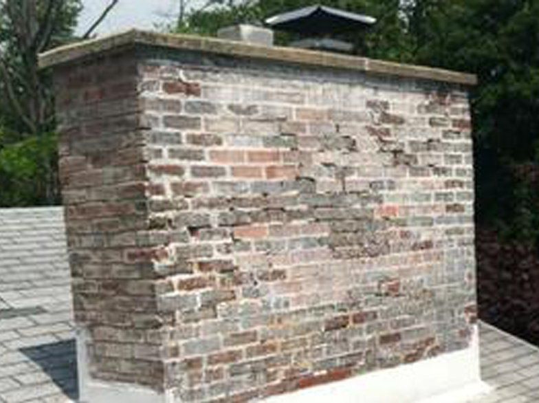 Before Chimney Repair — Mechanicsburg, PA — Your Chimney Sweep